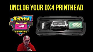 Unclogging your Epson DX4 PRINTHEAD Roland Mutoh Mimaki HowTo [upl. by Pressman]