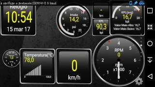 Scanner OBD II no Gol G3 mostrando funcionamento [upl. by Graehl]