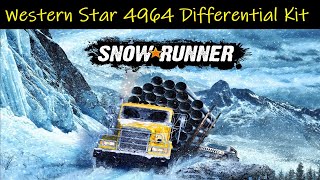 SnowRunner 🎃 White Western Star 4964 Engageable Differential Kit Location [upl. by Dukie570]