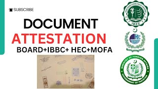 Documents Attestation  Board Attestation  IBCC Attestation  HEC Attestation  MOFA Attestation [upl. by Dew432]