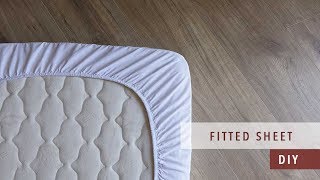 how to sew a fitted sheet  bedding set ep 3 [upl. by Kauslick335]