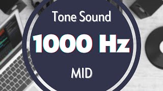 1000 Hz Frequency Sound Tone Audio Signal Sine Waveform MID [upl. by Eeralav]