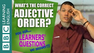 Adjective order  Learners Questions [upl. by Assirat184]