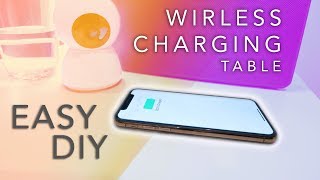 DIY WIRELESS CHARGING IKEA TABLE [upl. by Benkley919]