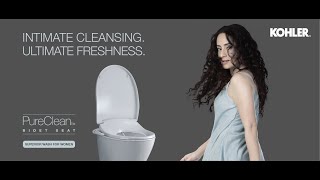 Kohler Pureclean Bidet Toilet Seat  15 sec [upl. by Jillana937]