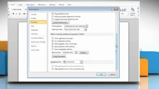 How to turn on the automatic spell check in Microsoft® Word 2010 on Windows® 7 [upl. by Stag533]