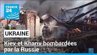 Guerre en Ukraine  Kiev et Khariv bombardées par la Russie • FRANCE 24 [upl. by Myriam]