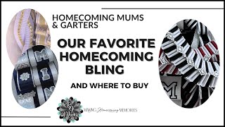 Our Favorite Homecoming Mum amp Garter Bling amp Where to Buy  HOCO Tips amp Supplies [upl. by Nirrek]