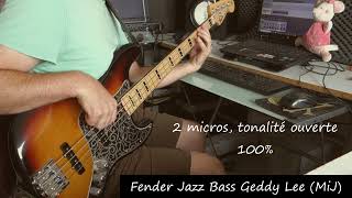 Test Fender Jazz Bass Geddy Lee MIJ [upl. by Enyawd]