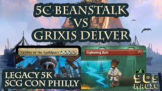 5c Beanstalk vs Grixis Delver SCG Con Philly Legacy 5K Top 4 [upl. by Ahsikit]