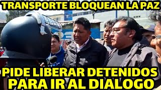 TRANSPORTISTAS BLOQUEAN LAS MIL ESQUINA DEL CENTRO PACEÑO EN RECHAZO AL GOBIERNO FALTA COMBUSTIBLES [upl. by Andras622]