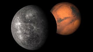 mars gets a 3rd moon mercury occultation [upl. by Breen774]