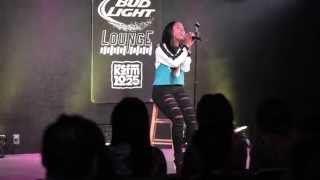 Sevyn Streeter singing quot4th Streetquot for radio winners [upl. by Ttik]