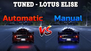 Tuned Lotus Elise  Automatic vs Manual  Need for Speed Carbon [upl. by Dickens]