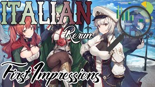 Azur Lane Pola amp Vincenzo Gioberti Early Review  Empyreal Tragicomedy Rerun [upl. by Nonnaehr]