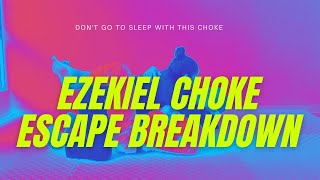 How to Defend the Ezekiel Choke inside the guard [upl. by Griselda]