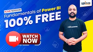 Fundamental of Power BI 100 Free Course  Power Bi Course Online  cromacampus [upl. by Eniawed]