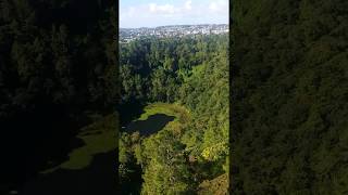 TrouAuxCerfs  Curepipe volcano aerial view [upl. by Ryder206]