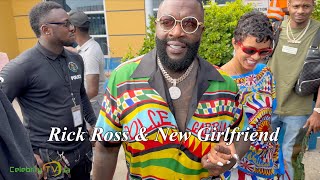 Rick Ross With New Girlfriend In Jamaica For Umbrella Evening Brunch All White Event [upl. by Godwin]