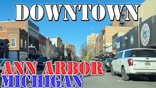 Ann Arbor  Michigan  4K Downtown Drive [upl. by Preiser506]