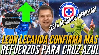 ¡LEON LECANDA CONFIRMA MÁS REFUERZOS PARA CRUZ AZUL 2024 [upl. by Lobell]