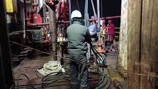 DST  Drilling Rig  Rig Floor job [upl. by Neelya449]