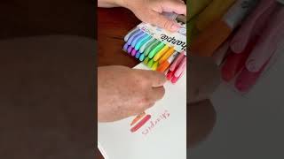 Watch me test the Sharpie S Note pens [upl. by Idur23]