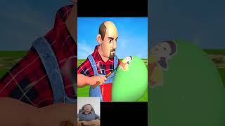 Scary Teacher 3D Challenge Paint color Balloons Mask Nice or Error With Tani vs 2 Neighbors shorts [upl. by Htebazil]