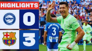 DEPORTIVO ALAVÉS 0  3 FC BARCELONA  HIGHLIGHTS LALIGA EA SPORTSport channelsky sport news [upl. by Matronna388]