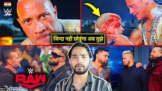 Pagla Gya Ye Aadmi😮 The Rock ATTACKS Cody Rhodes CM Punk Returns  WWE RAW Highlights 2024 [upl. by Christopher]