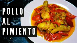 POLLO al PIMIENTO  Receta casera y fácil de preparar  Olla y Sazón [upl. by Edva]