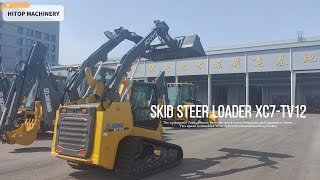 XCMG Official Tracked Skid Steer Loader XC7TV12 Exported to Australia [upl. by Alenairam18]