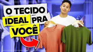 CAMISETA MASCULINA tudo sobre os tecidos algodão egípcio pima modal e outros [upl. by Calica]