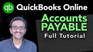 QuickBooks Online EnteringPaying Vendor Bills Accounts Payable [upl. by Ailimaj]