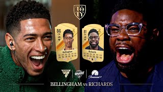 Jude Bellingham vs Micah Richards in FC 24 with a FORFEIT  CBS Sports Golazo [upl. by Cristionna]