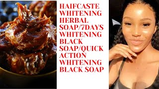 How To Make lightening Herbal Soapbrightening Black SoapQuick Action Whitening Soap [upl. by Anaeda]