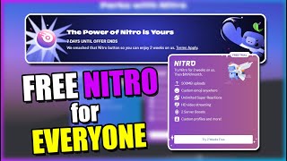 Discord is giving EVERYONE 2 weeks of FREE NITRO Limited Time [upl. by Ulrikaumeko132]