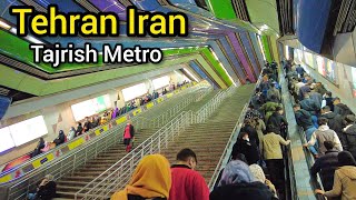 IRAN  Walking in Tajrish Metro Tehran2022تهران ایستگاه مترو تجریش [upl. by Tutankhamen]