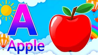 ABCD rhymes a for apple b for ball cartoon a for apple b for ball song video abcd cartoon video [upl. by Ellenohs]