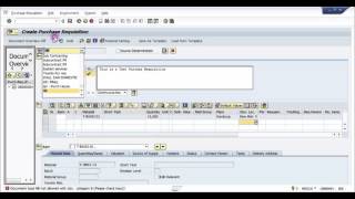 How to create a Purchase Requisition in SAP  SAP MM Basic Video [upl. by Rikahs]