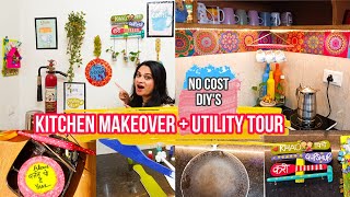 NO COST KITCHEN ORGANIZATION IDEAS  Kitchen Makeover  Utility Tour with DIY ideas kitchentips [upl. by Adniram988]