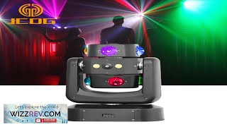 Laser Light 8x10W RGBW 4IN1 Hot Wheel Moving Head Lights DMX Stage Review [upl. by Dardani]