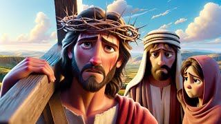 Crucifixion amp Resurrection of Jesus Christ  AI Animation [upl. by Novat]