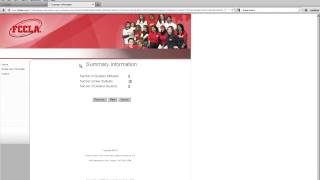 FCCLA Online Affiliation Demonstration 2012  2013 [upl. by Haleehs72]