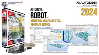 Autodesk Robot Structural 2024 Tutorial  Steel Bridges [upl. by Statis]