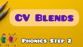 Phonics level 2  CV blends song  Two letter blends song [upl. by Osnohpla]