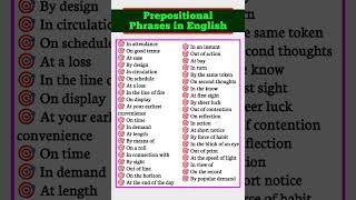 Prepositional Phrases Part 10 spokenenglish learnenglish [upl. by Prent406]