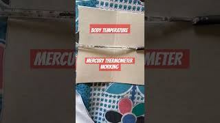 AMAZING BODY TEMPERATURE MERCURY THERMOMETER WORKING [upl. by Yahska]