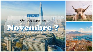 Voyage  voici où partir en Europe en novembre HD [upl. by Retlaw]