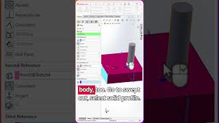 Unlock Complex Shapes with Solid Sweep in solidworks [upl. by Dawaj]